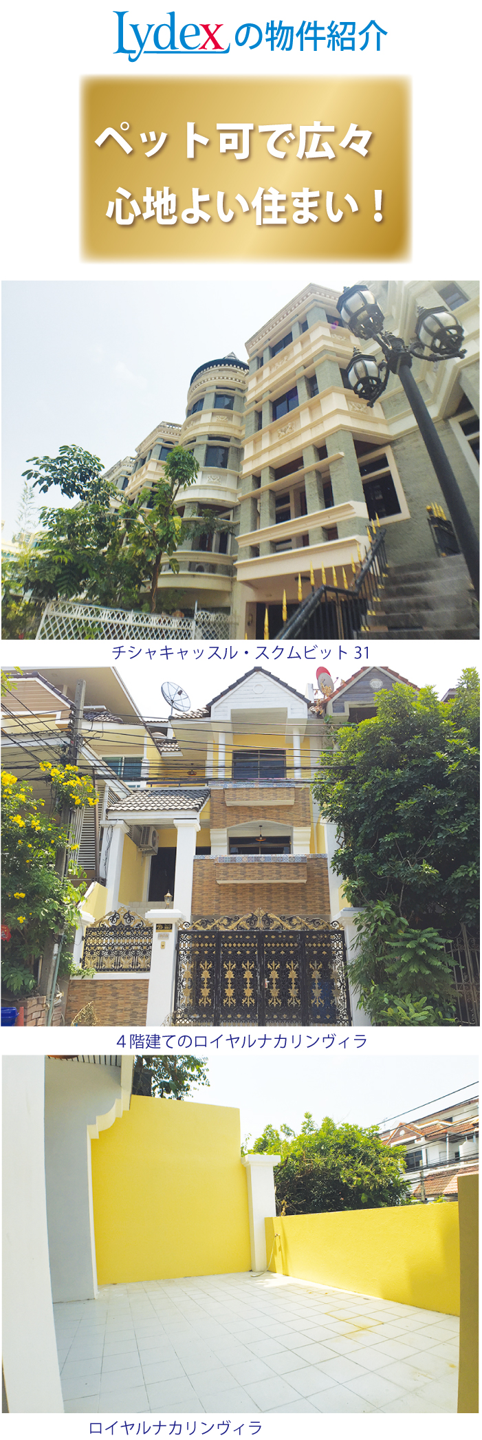 「Lydex（リデックス）」ペット可で広々心地よい住まい!