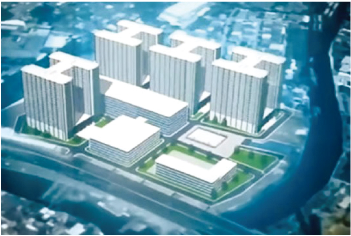 4棟の高層コンドミニアムなどの計画がある