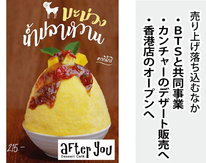 新メニューのマンゴーのかき氷