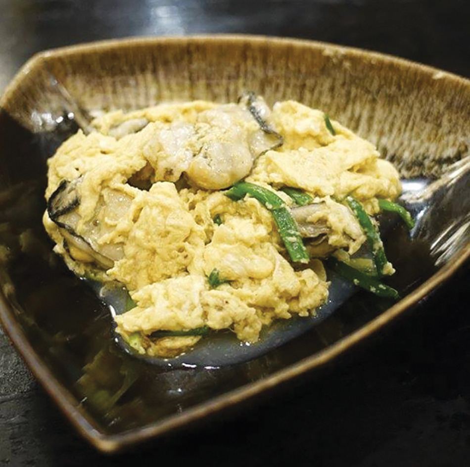 卵とじメニューに人気No1「牡蠣玉（278バーツ）」