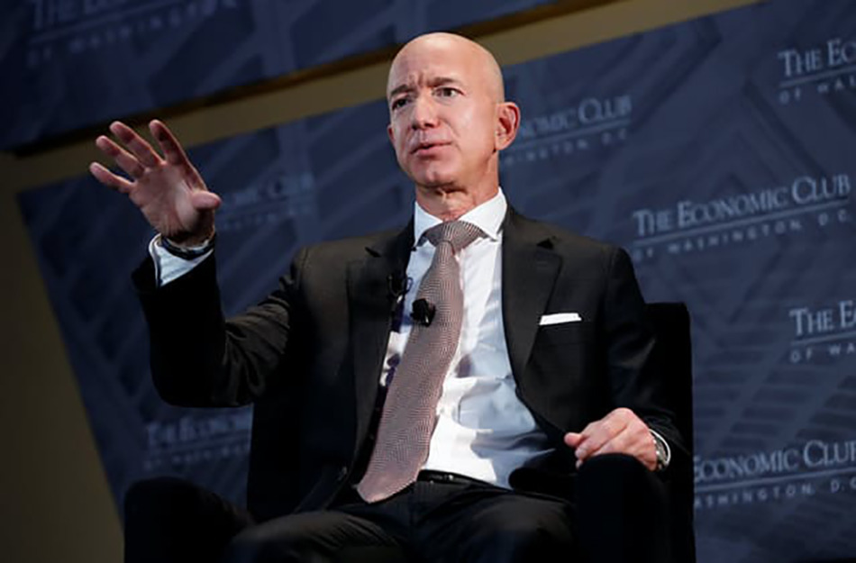 アマゾン・ベゾス CEO 同社株価上昇で640億ドル（約7兆円）増加 写真:ロイター
