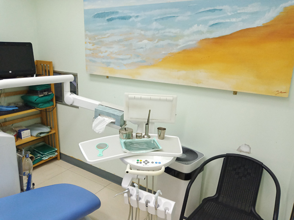 診療室も空気清浄機を設置しています