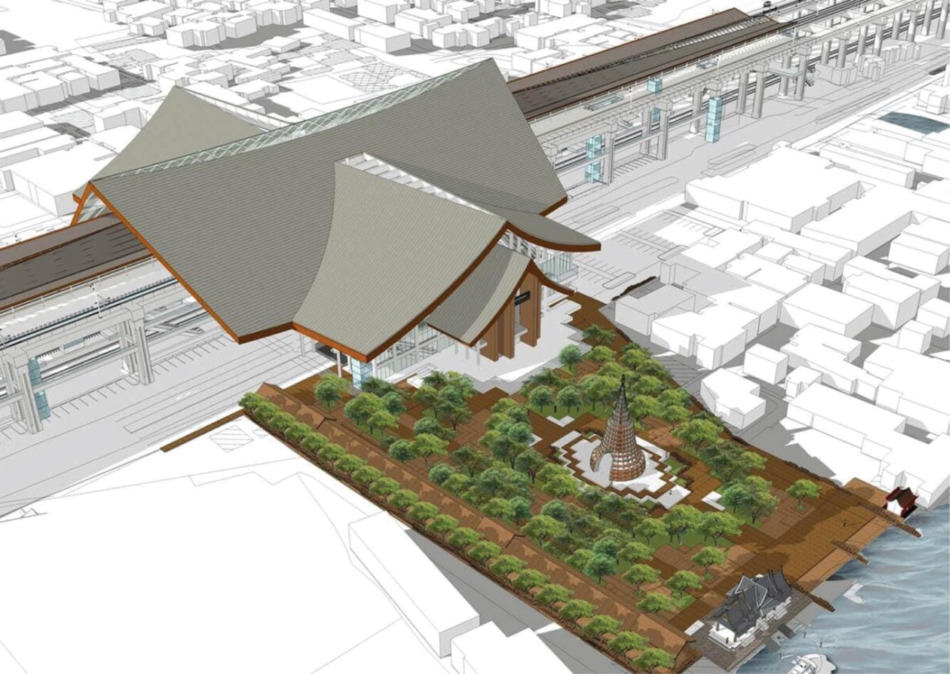 高速鉄道のアユタヤ駅の豪華な計画デザイン