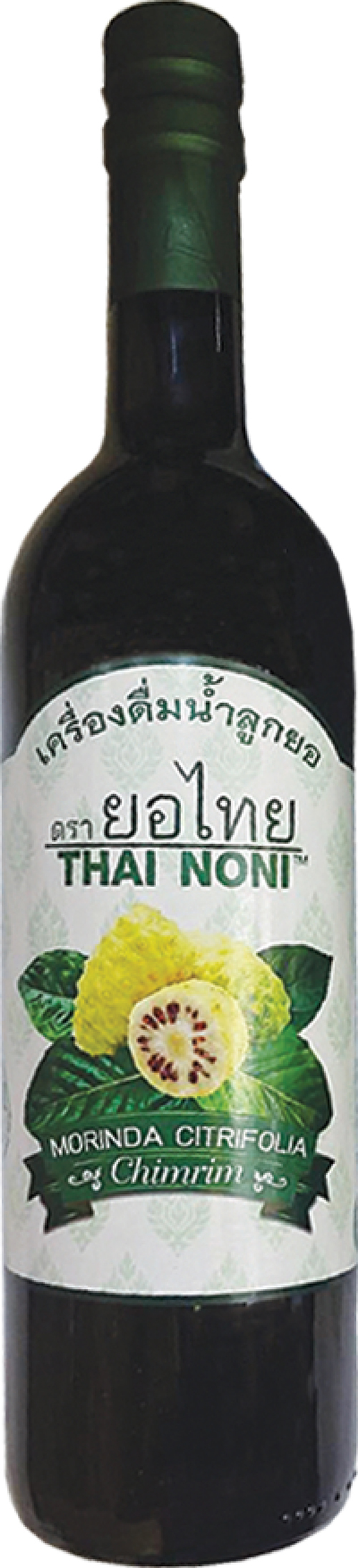 チムリムで販売中のノニジュース（1本380バーツ）