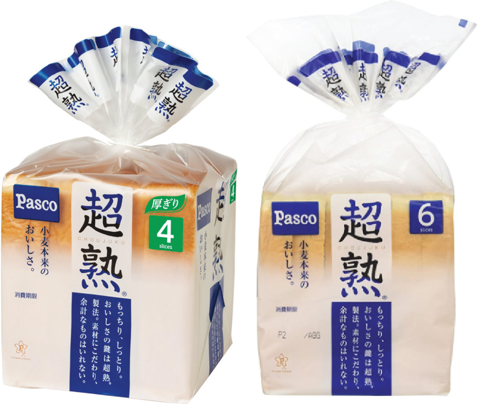 超熟Pasco（冷凍）4枚切りと6枚切りをそれぞれ150バーツで販売
