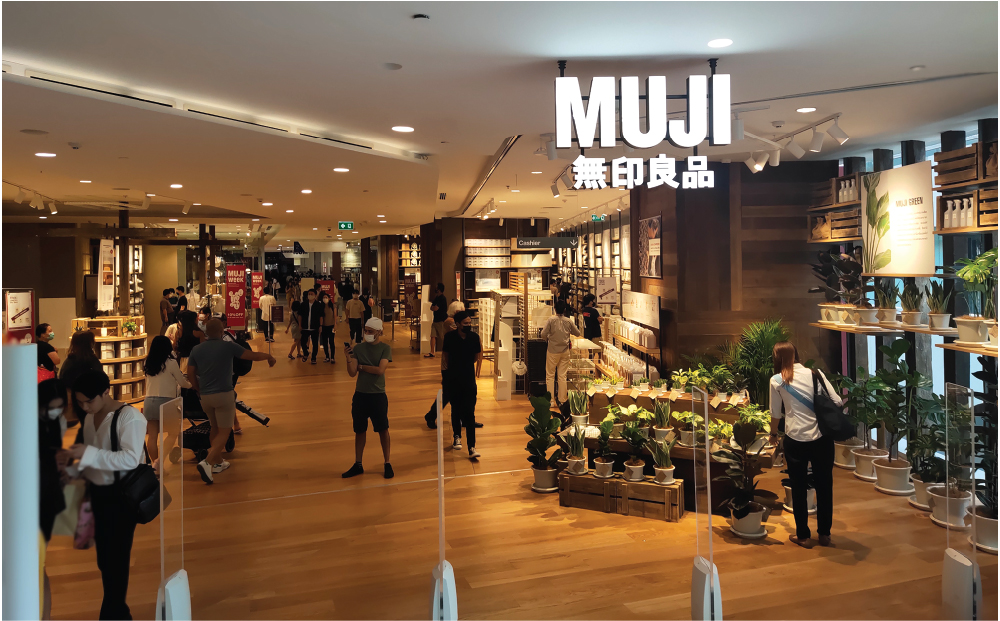 エムクオーティエ内に9月29日にオープンした「MUJI（無印良品）」
