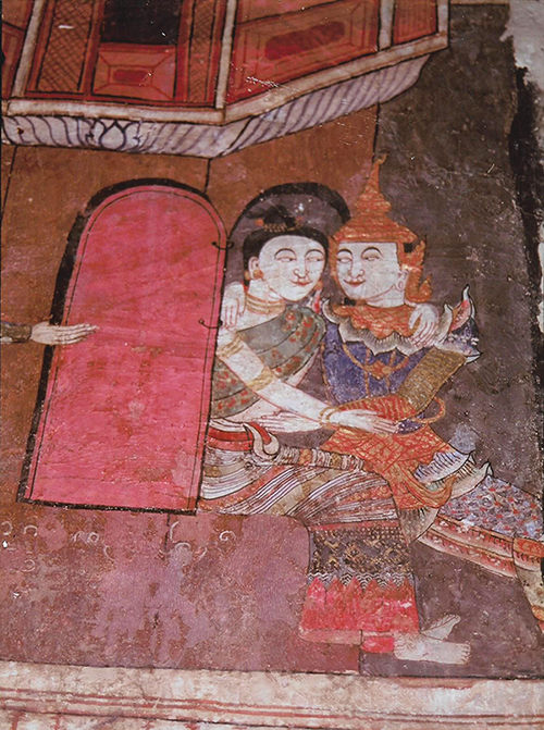 ナーン県のワット・プーミンの有名な壁画