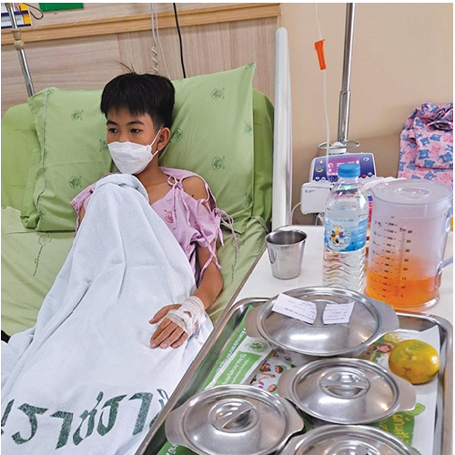 40.5度の高熱の12歳の息子は即入院（1月9日）