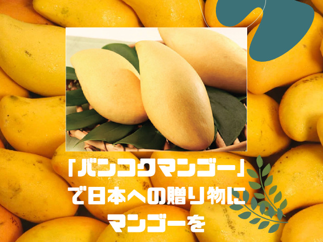 「バンコクマンゴー」で日本への贈り物にマンゴーを