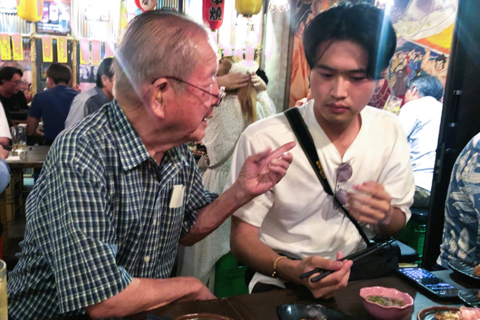 ㈱南波の創業者（91歳）が学生と熱く語る