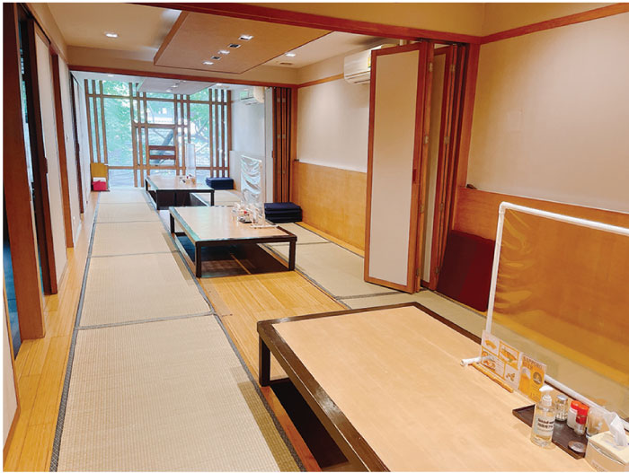 博多の2階座敷部屋は最大35名で利用できます