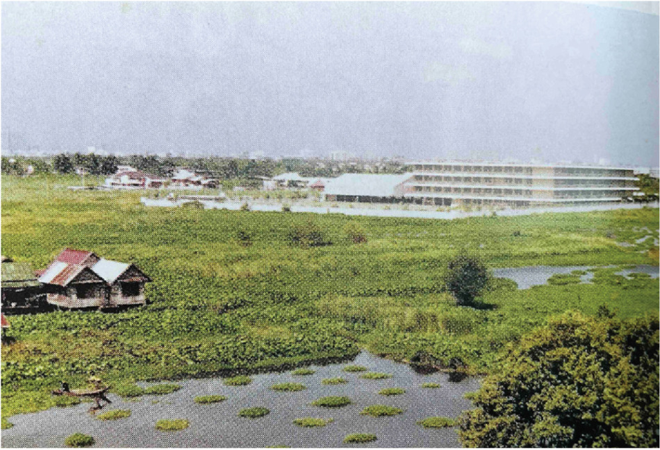 開校時の周囲の状況:日本人学校提供