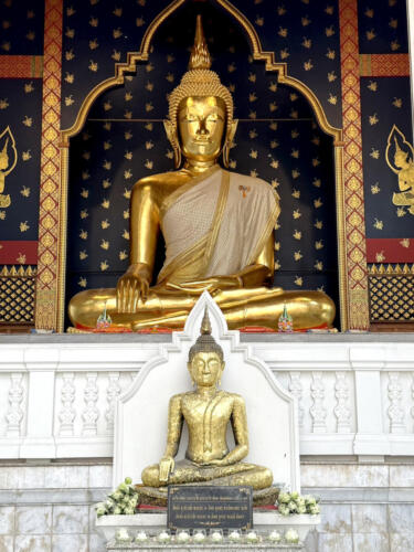 大きな黄金の仏像を発見